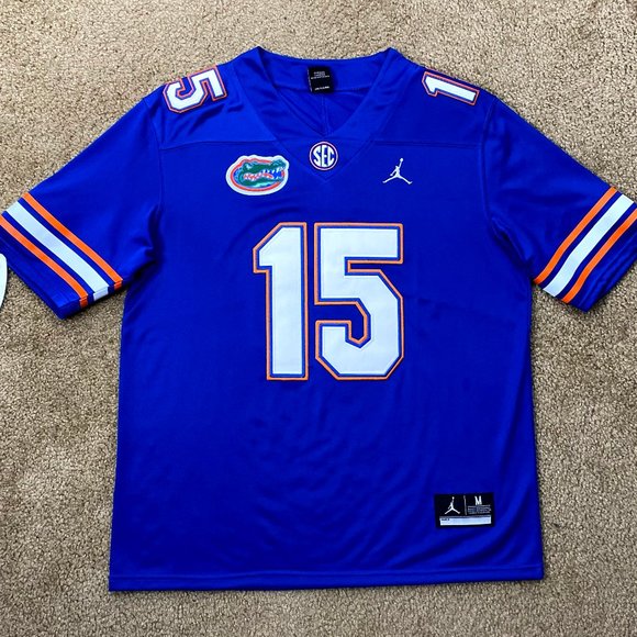 FLORIDA GATORS #15 TEBOW Sewn Jersey  BLUE 2X - Picture 3 of 3